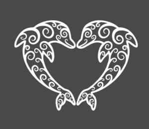 Love Dolphins Decal - Picture 1 of 2