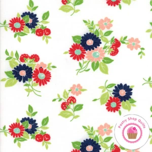 Moda THE GOOD LIFE Cream Floral 55151 19 Bonnie & Camille QUILT FABRIC - Picture 1 of 5