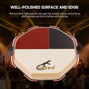GECKO Box Drum Cajon Percussion Instrument for Music Band Accompaniment Party ! - Picture 1 of 12