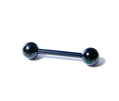 1pc Titanium Straight Barbell Tongue, Industrial, Tragus, Eyebrow, Nipple Ring - Image 1 of 4