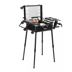 VEVOR Professional Rolling Makeup Train Case Cosmetic Storage Free Standing - Picture 1 of 12