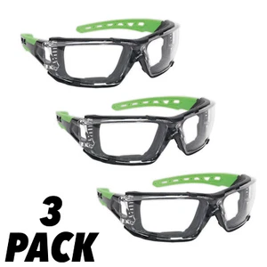 3 Pack Sealey Polycarbonate Safety Glasses Goggles EVA Foam Lining Anti-Scratch - Picture 1 of 1