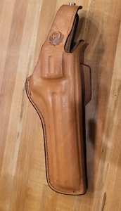 Bianchi #5BH Ruger 38/357 S&W Leather REVOLVER Holster RH Brown - Picture 1 of 4