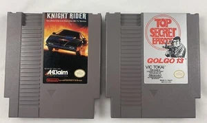 Nintendo NES Vintage Secret Agent Lot Knight Rider & Golgo 13 Great Condition!!! - Picture 1 of 9