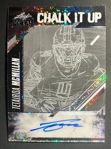 2025 Leaf Metal Chalk It Up CASE HIT Tetairoa McMillan Carolina Panthers /10 - Picture 1 of 2