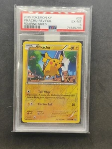 PSA 6 Pokémon TCG Pikachu Roaring Skies 20/108 Reverse Holo  - Picture 1 of 1