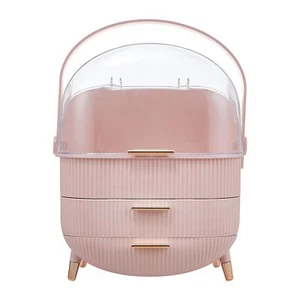 Cosmetic Storage Organiser Holder Makeup Three Layer Drawers Display Case box UK - Picture 1 of 10