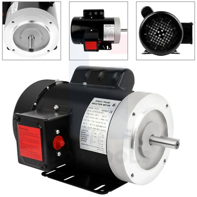 1 HP Electric Motor Single Phase 56C Frame 115/230V 1750 RPM 60 HZ Reversible - Image 1 of 4