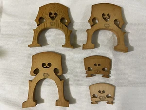 Aubert Mirecourt Violin Bridge (Set of 5) - Picture 1 of 7