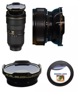 HD3 FISHEYE LENS + MACRO LENS FOR Nikon AF-S NIKKOR 24-70mm f/2.8E ED VR Lens - Picture 1 of 11