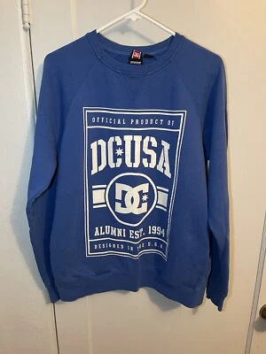DC Shoes USA Blue Crew Neck Sweatshirt Size Mens Medium Rob Dyrdek Skateboarding - Image 1 of 4