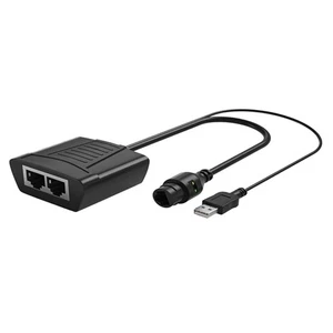 RJ45 Splitter 1 to 2 Ethernet Adapter Compatible Cat5 Cat5E Cable Extender3328 - Afbeelding 1 van 8