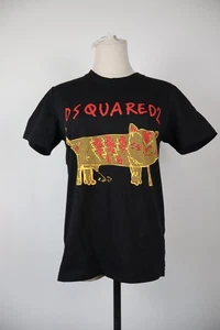 Dsquared2 Women's Top Size S T-Shirt Italy Casual Vintage Cotton Tiger RennY - Picture 1 of 10