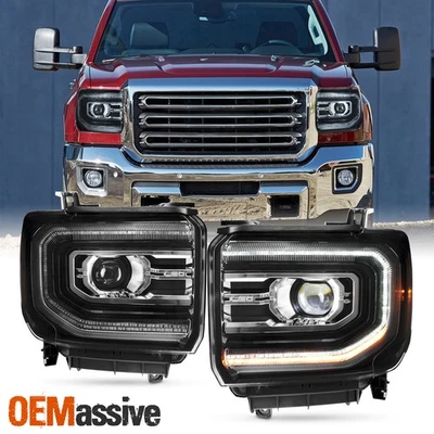 2015-2019 GMC Sierra 2500HD 3500HD [FULL LED Facelift Style] Projector Headlight - Image 1 of 4