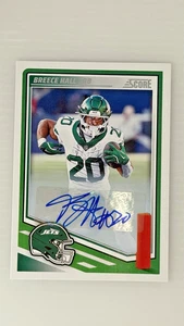 2025 Score Signatures Breece Hall #282 Auto New York Jets SP - Imagen 1 de 2
