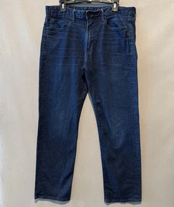 Bonobos Jeans Mens 36x30 Blue Dark Wash Stretch Denim Straight Leg Casual Pants - Picture 1 of 9