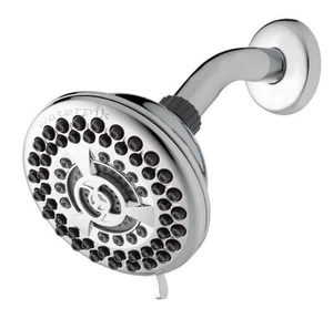 🥥 Waterpik 9Sprays Single Wall Mount Fixed Shower Head🆕DISTRESSED BOX‼️AS IS👇 - Picture 1 of 11