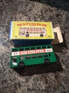 OLD VINTAGE LESNEY MATCHBOX # 74 DAIMLER BUS ORIGINAL BOX - Picture 1 of 11