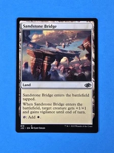 1x Sandstone Bridge Jumpstart 2022 J22 Plains Mtg Magic Card Land Mana 819 - Picture 1 of 2