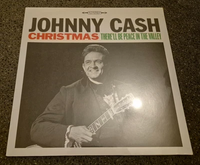 Sealed - Johnny Cash Christmas There'll Be Peace In The Valley LP - Image 1 of 3
