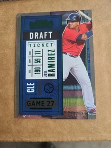 2020 Contenders Jose Ramirez Green Draft Ticket RC #96 #291/299 MADE C003787 - Picture 1 of 3