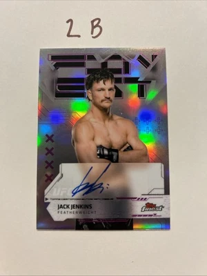 2025 Topps Finest UFC FINEST Autographs SP Auto Jack Jenkins REFRACTOR - Image 1 of 2