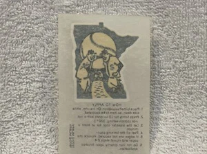 VINTAGE 1970 Kellogg's Minnesota Twins Logo Transfer/Decal, Tony Oliva, NICE!! - Picture 1 of 2