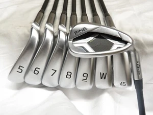 Used Ping G430 Iron Set Black Dot 5-PW,45*,50* Ping Alta CB Stiff Graphite S - Picture 1 of 9