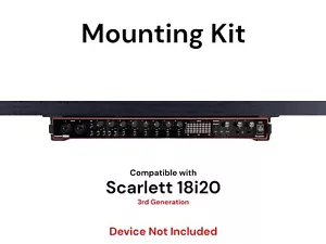 Desk Mount Kit for Focusrite Scarlett 18i20 (3rd Gen) - Under Desk Mount Bracket - Picture 1 of 7