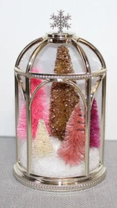 BATH & BODY WORKS Winter Dome Pink Trees WALLFLOWER FRAGRANCE PLUG-IN UNIT New! - Picture 1 of 6