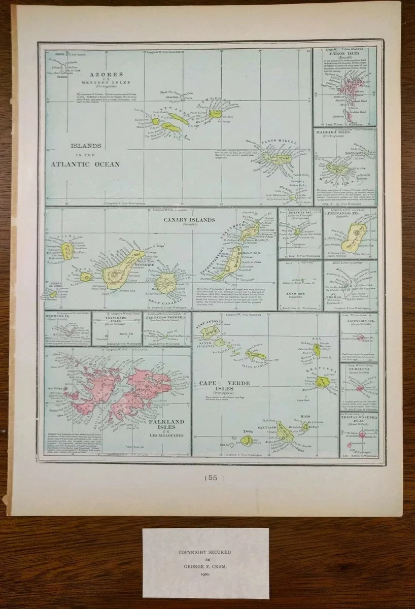 1900-1909 Date Range Antique World Maps & Atlases for sale | eBay