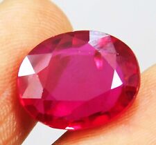 Natural Ruby 8 Ct Madagascar Red Oval Cut Loose Gemstone.