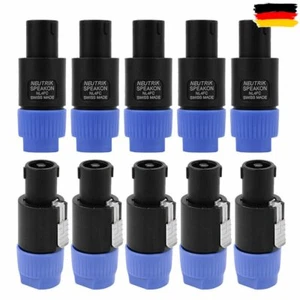 10pcs Altavoz Enchufe Altavoz 4-pin Speakon Cable Plug NL4FC - Imagen 1 de 9