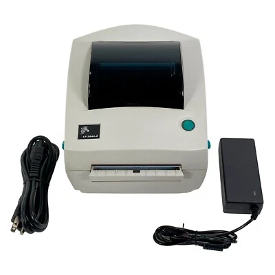 TESTED Zebra LP2844-Z Direct Thermal Barcode Label Printer Dispenser USB LAN - Image 1 of 4