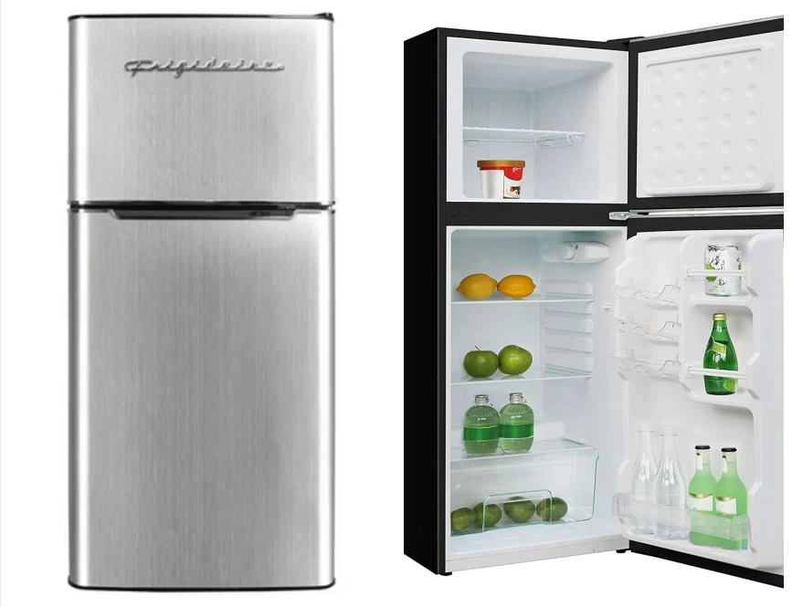 Frigidaire 4.5 Cu. ft. 2 Door Compact Refrigerator-Chrome Trim EFR451 Platin