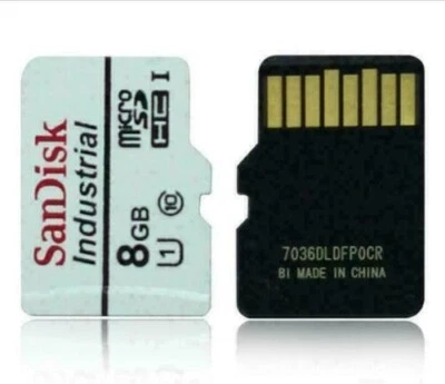 Micro SD Sandisk Temperature Industrial  8GB classe 10 x smartphone apparati Gps - Immagine 1 di 3