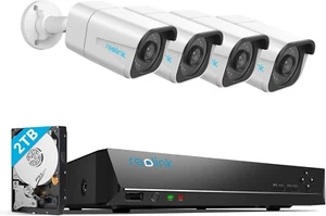REOLINK 4K Security Camera System 4pcs 8CH NVR with 2TB HDD new!!!! - Picture 1 of 1
