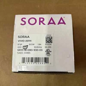 Soraa VIVID AR111 Lamp Light 3000K 18.5W 12V SR111-18-09D-930-03 00885 NEW - Picture 1 of 4