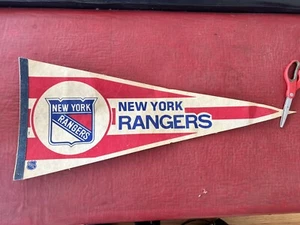 Vintage New York Rangers Pennant Hockey NHL Ny Stanley Cup Sign - Picture 1 of 14