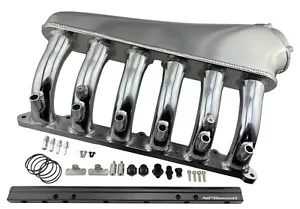 Polished Aluminum HiFlow Intake Manfiold w/ Fuel Rail for 135i 335i 535i N54 3.0 - Picture 1 of 2