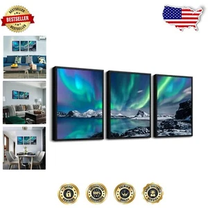 Stylish 3-Piece Abstract Wall Art Set, 12x16in Framed Canvas for Modern Homes - Picture 1 of 8