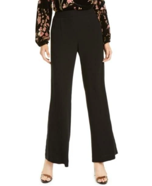 Precio de venta sugerido por el fabricante $348 Nanette Lepore pantalones de pierna ancha negros talla 4 Foto 1 de 1