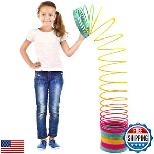 Gigante Slinkie Coil Spring Giocattoli per Bambini - 6’’ Jumbo Rainbow Slinkie per Regalo, - Foto 1 di 4