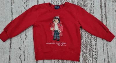 Ralph Lauren Polo Bear Youth Crewneck Sweatshirt Size:2 Snow Jacket - Image 1 of 4