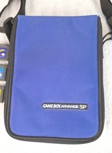 Nintendo Game Boy Advance SP Carrying Case Blue + 5 GAMES - Picture 1 of 6