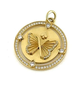 FoundRae Reverie Large Specialty Medallion 18K Gold Diamond Pendant $5,950 - Picture 1 of 11