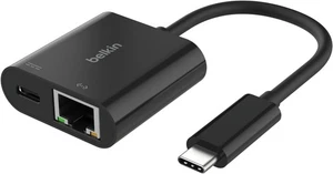 Belkin Connect USB-C do Ethernet + adapter ładowania 100W z Gigabit Ethernet Por... - Zdjęcie 1 z 15