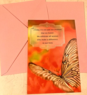 Tarjeta de felicitación feliz día de la madre con sobre para dama especial en tu vida Foto 1 de 2