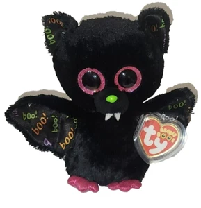 Ty Beanie Boos - DART the 2017 Halloween Bat (6 Inch) MWMTs Stuffed Animal Toy - Picture 1 of 8