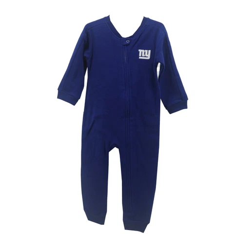New York Giants Official NFL Apparel Infant Toddler Size Pajama Sleeper Bodysuit Cover